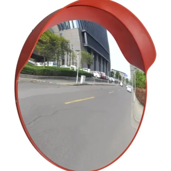 Konvekst trafikspejl i PC plast til udendørs brug | Diameter: 60 cm | Farve: Orange