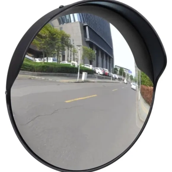 Konvekst trafikspejl PC plast sort 30 cm udendørs - Trafikspejl - Trafikspejle - Home & Living