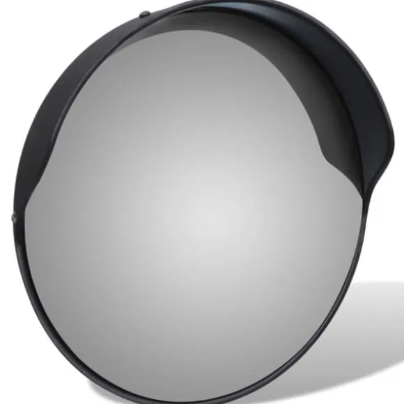Konvekst trafikspejl PC plast sort 30 cm udendørs - Trafikspejl - Trafikspejle - Home & Living