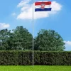 Kroatiens flag 90x150 cm - Farverigt og holdbart polyesterflag | Størrelse: 90x150 cm