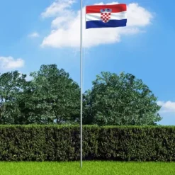 Kroatiens flag 90x150 cm - Farverigt og holdbart polyesterflag | Størrelse: 90x150 cm