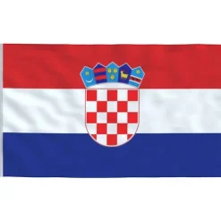 Kroatiens flag 90x150 cm - Farverigt og holdbart polyesterflag | Størrelse: 90x150 cm