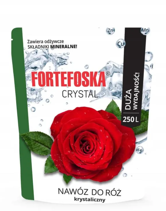 KRYSTALGØDNING TIL ROSER FORTEFOSKA CRYSTAL 250G MEGET EFFEKTIV