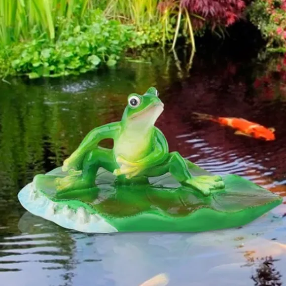 Kunstig Flydende Vandblomst Animal Pond til Hjem og Festdekoration og Ferie