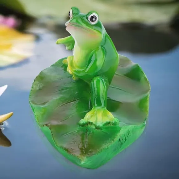 Kunstig Flydende Vandblomst Animal Pond til Hjem og Festdekoration og Ferie