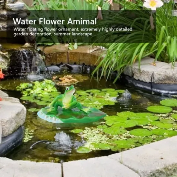 Kunstig Flydende Vandblomst Animal Pond til Hjem og Festdekoration og Ferie