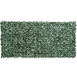 Kunstig hæk 300x150 cm, mørkegrøn, afskærmning til have & balkon