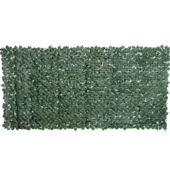 Kunstig hæk 300x150 cm, mørkegrøn, afskærmning til have & balkon