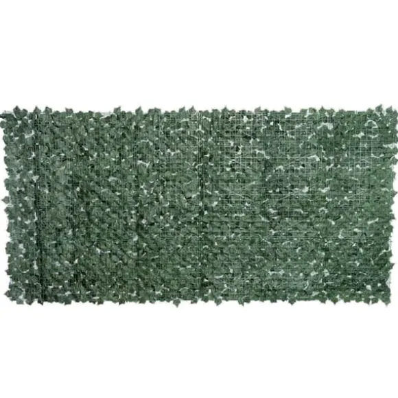 Kunstig hæk 300x150 cm, mørkegrøn, afskærmning til have & balkon