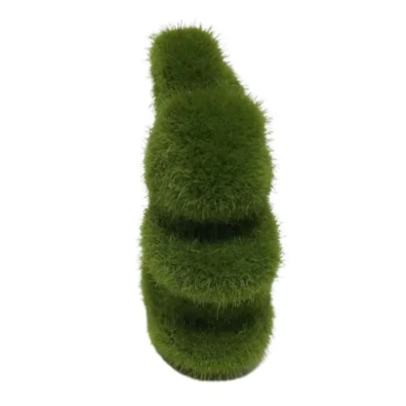 Kunstig Mos Kanin Havestatuer Ornamenter Holdbar Letvægts Kunstig Dyreornament til Skab Kontor