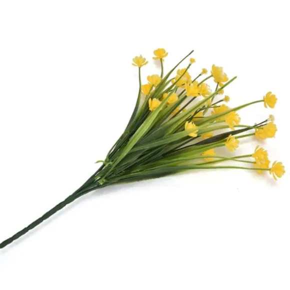 Kunstige Falske Blomster Bundt Udendørs Grønne Buske Planter Indendørs Udendørs Hjem Haveindretning