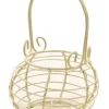 Kurv i metal ivoire. Size-Standard