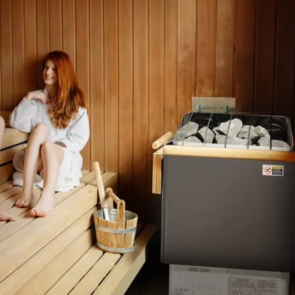 6KW Elektrisk Saunavarmer, Digital Controller, Ideel til 5-9 m³ Home Spa, effektiv opvarmning, energieffektivisering