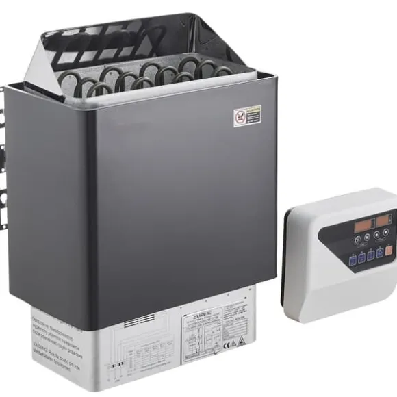 6KW Elektrisk Saunavarmer, Digital Controller, Ideel til 5-9 m³ Home Spa, effektiv opvarmning, energieffektivisering