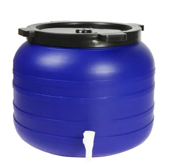 100L RUND PLASTIKTØNDE MED HÅN - SU-B-100L+KR