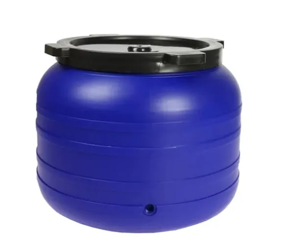 100L RUND PLASTIKTØNDE MED HÅN - SU-B-100L+KR
