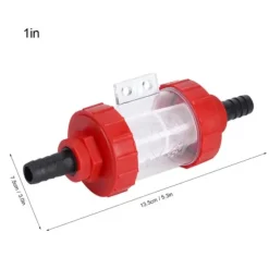 Landbrugs-i-ledningsnetfilter til højflowvandpumpe, transparent filter (2,5 cm)