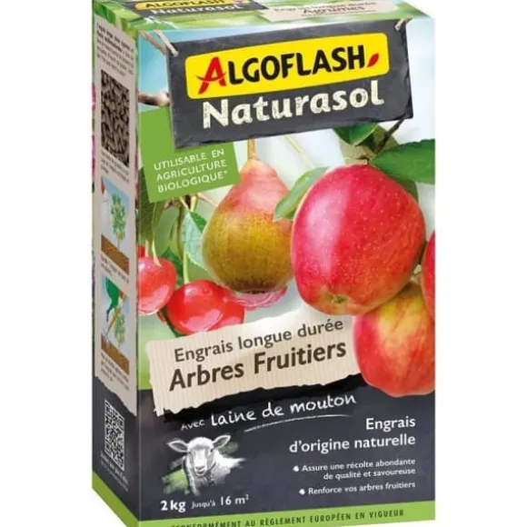 Langtidsvirkende gødning til frugttræer - ALGOFLASH NATURASOL - 2 kg