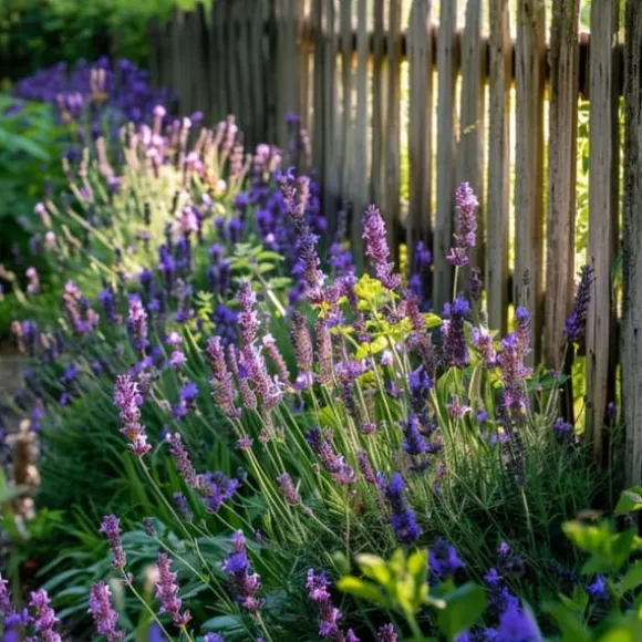 Lavendel - Sæt med 6 - Lavandula angustifolia - Højde 10-15cm - ⌀11cm