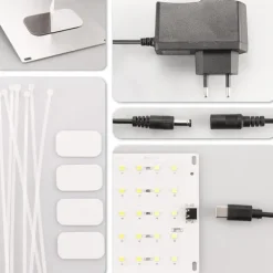 LED lyspanel til planter - EU-stikadapter