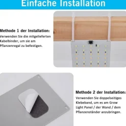 LED lyspanel til planter - EU-stikadapter