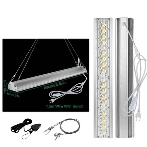 LED Plante Lampe, Fuldspektret Lys, Energi Effektivt Design,80W