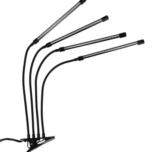 LED plantevækstlampe 80 dioder TIMER 25 W hjemmedyrkning uden netadapter