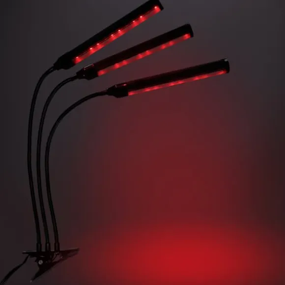 LED plantevækstlampe 72 dioder TIMER 25 W hjemmeplantedyrkning uden netadapter
