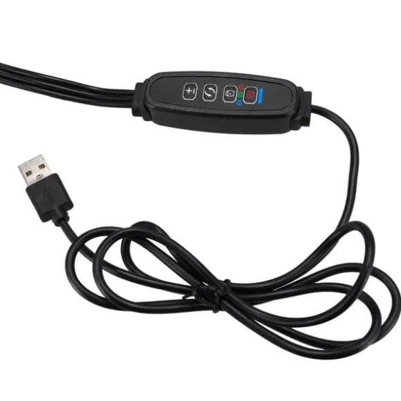 LED plantevækstlampe 72 dioder TIMER 25 W hjemmeplantedyrkning uden netadapter