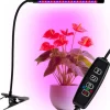 LED plantevækstlampe 20 dioder TIMER 9 W til hjemmedyrkning uden netadapter