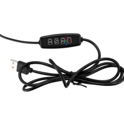 LED plantevækstlampe 20 dioder TIMER 9 W til hjemmedyrkning uden netadapter