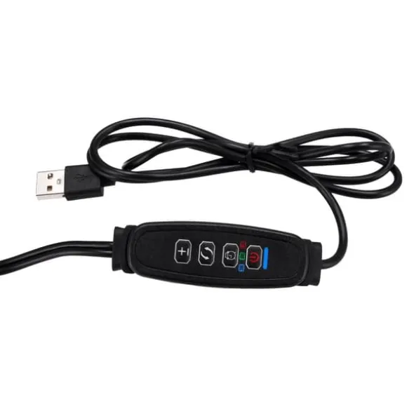 LED plantevækstlampe 40 dioder TIMER 15W hjemmedyrkning med netadapter