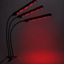 LED plantevækstlampe 72 dioder TIMER 25W hjemmeplantedyrkning med netadapter