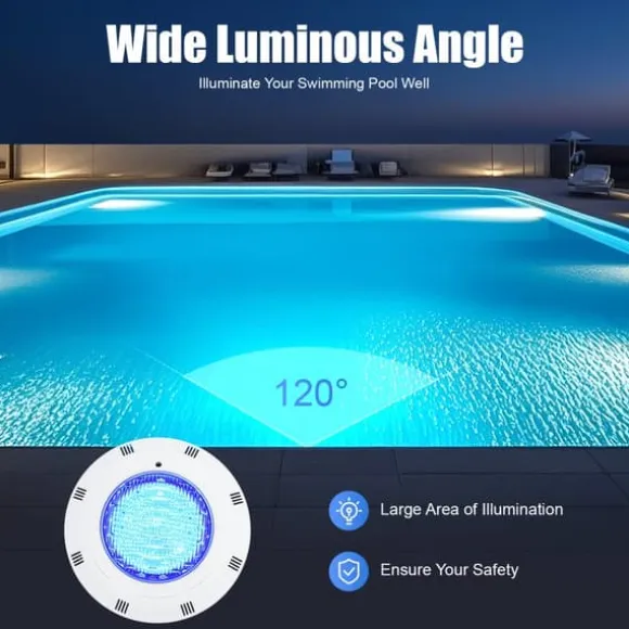 LED Pool Light, AC 12V, 36W, IP68 Vandtæt Rating, 360 LED Perler, 50000 Timers Levetid