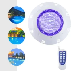 LED Poollys, holdbar ABS-konstruktion, 360° høj lysstyrke, IP68 vandtæt rating, 7 farvekombinationer, 3 dynamiske tilstande