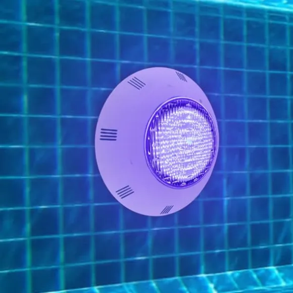 LED Poollys, holdbar ABS-konstruktion, 360° høj lysstyrke, IP68 vandtæt rating, 7 farvekombinationer, 3 dynamiske tilstande