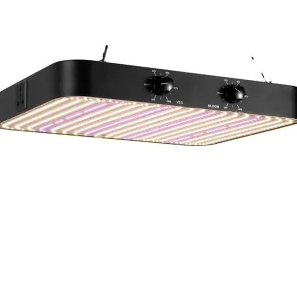 LED Vækstlampe, Dobbelt Tilstand, Fuldspektret Belysning,EU, 2000W Sort