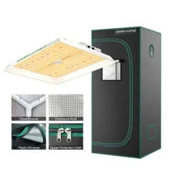 LED Vækstlys, Fuld Spektrum, Dæmpbar, Indendørs Plantevækst, TS1000 - 70x70telt