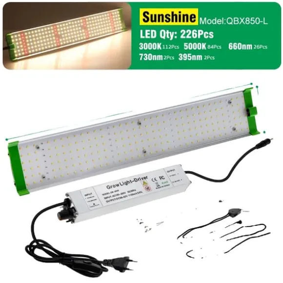 LED Vækstlys, Fuldt Spektrum 85W, Justerbar Lysstyrke,Sollys Lys