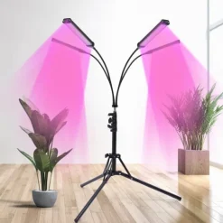 LED Vækstlys, 30W Effekt, 10 Dæmpbare Niveauer, Justerbar Tripod Højde