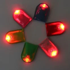 LED-lys Magnetisk Clip Sikkerhed Løb Nat Campingaktiviteter - Grå