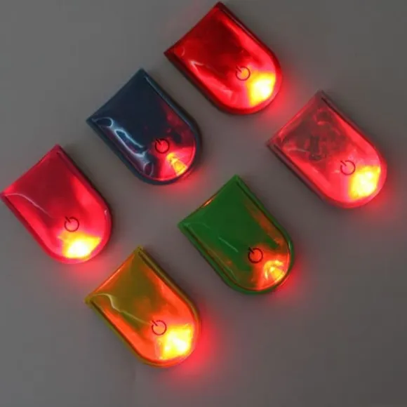 LED-lys Magnetisk Clip Sikkerhed Løb Nat Campingaktiviteter - Fluorescerende