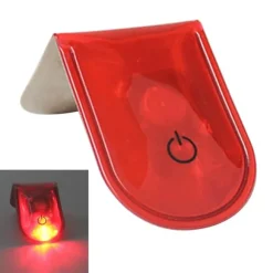 LED-lys Magnetisk Clip Sikkerhed Løb Nat Campingaktiviteter - Rød