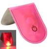 LED-lys Magnetisk Clip Sikkerhed Løb Nat Campingaktiviteter - Lyserød