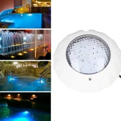 LED-poollampor DC12V/38W med fjärrkontroll IP68 Vattentät RGB Färgglad energibesparande poollampa för dammfontänpool