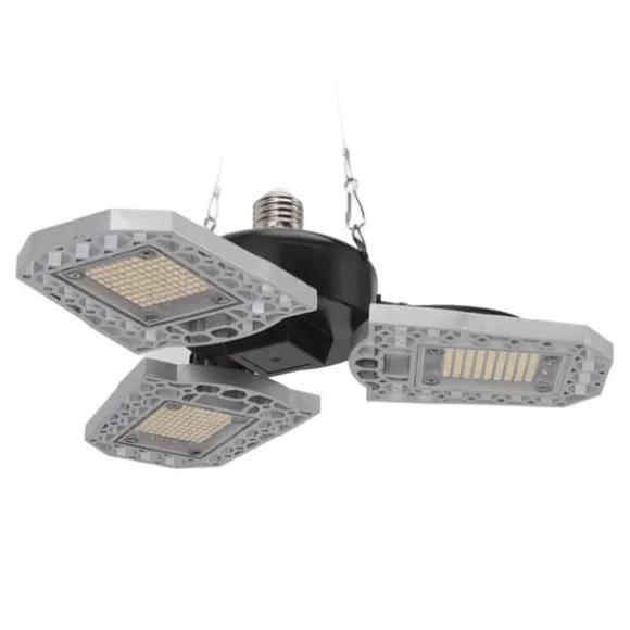 LED-vækstlampe til stueplanter - 297 LED-pærer, foldbart design med tre blade - ideel til drivhuse og sukkulenter - 100-277V