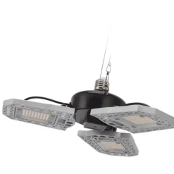 LED-vækstlampe til stueplanter - 297 LED-pærer, foldbart design med tre blade - ideel til drivhuse og sukkulenter - 100-277V