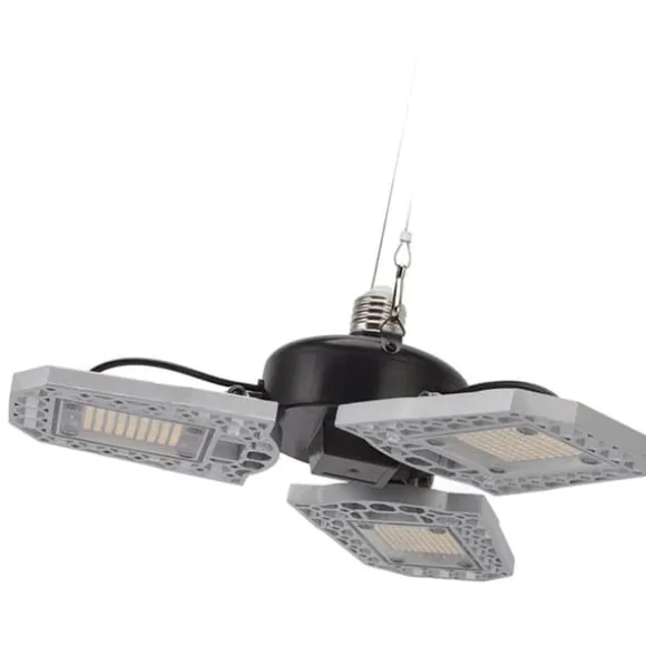 LED-vækstlampe til stueplanter - 297 LED-pærer, foldbart design med tre blade - ideel til drivhuse og sukkulenter - 100-277V