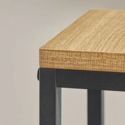 Leobert Reol/Plantehylde 4 Hylder I Eg/Sorte Ben 78X9X41