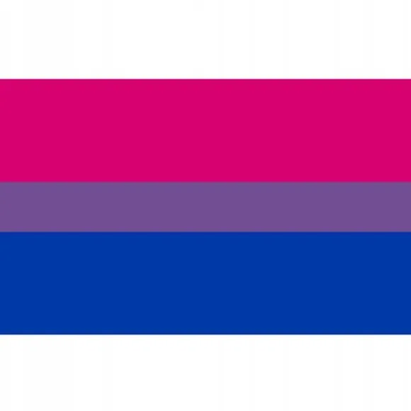 LGBT REGNBUEFLAG STOR 90x150cm BISEKSUALITET F7